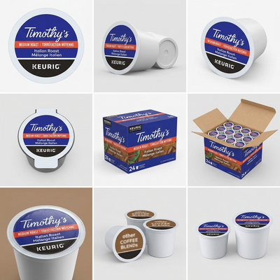 COFFEE-TIMOTHY'S ITALIAN BLEND 70.8G DARK ROAST-21177 24/BX - Cartouches Certifiees