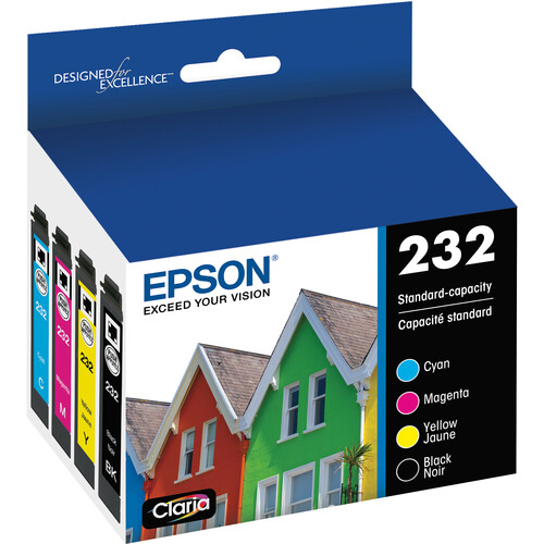EPSON T232 Ensemble de 4 (T232120-BCS) Noir et Couleur Originale Cartouche à Jet d'encres