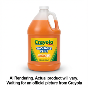 CRAYOLA CANADA 128oz. Wash Paint, Orange (English Only) (54-2128-5-036) - Cartouches Certifiees