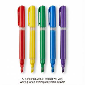 CRAYOLA CANADA 5 Paint Brush Pens Washable (54-6201) - Cartouches Certifiees
