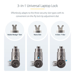 StarTech.com UNIVKA25-LAPTOP-LOCK câble antivol Noir 2 m - Image 21