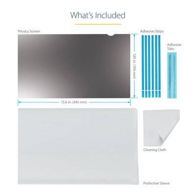 StarTech.com 156G-PRIVACY-SCREEN filtre anti-reflets pour écran et filtre de confidentialité 39,6 cm (15.6") Ordinateur portable Filtre de confidentialité sans bords pour ordinateur - Image 14