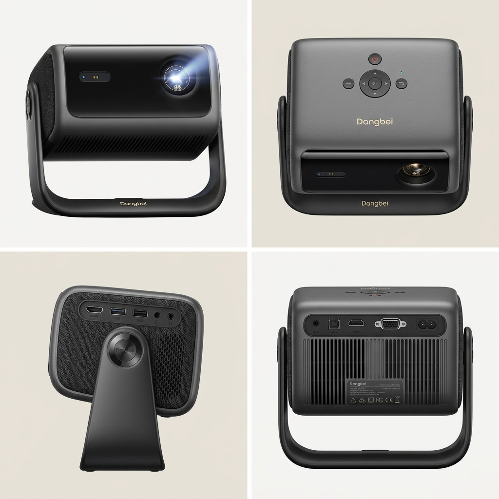 DANGBEI MP1 Max - 4K Home Projector with Google TV and Licensed Netflix (DBOX03) - Cartouches Certifiees