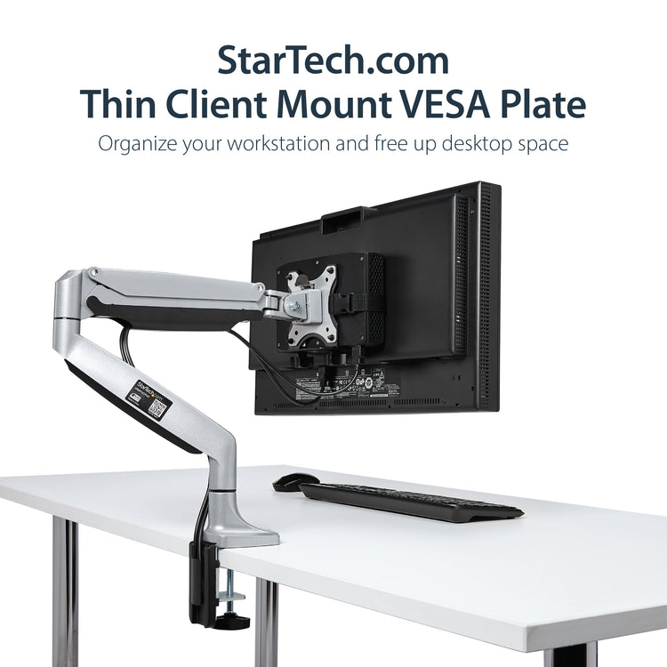 StarTech.com ACCSMNT support pour unité centrale Support de CPU monté sur le socle de l’écran Noir - Image 8