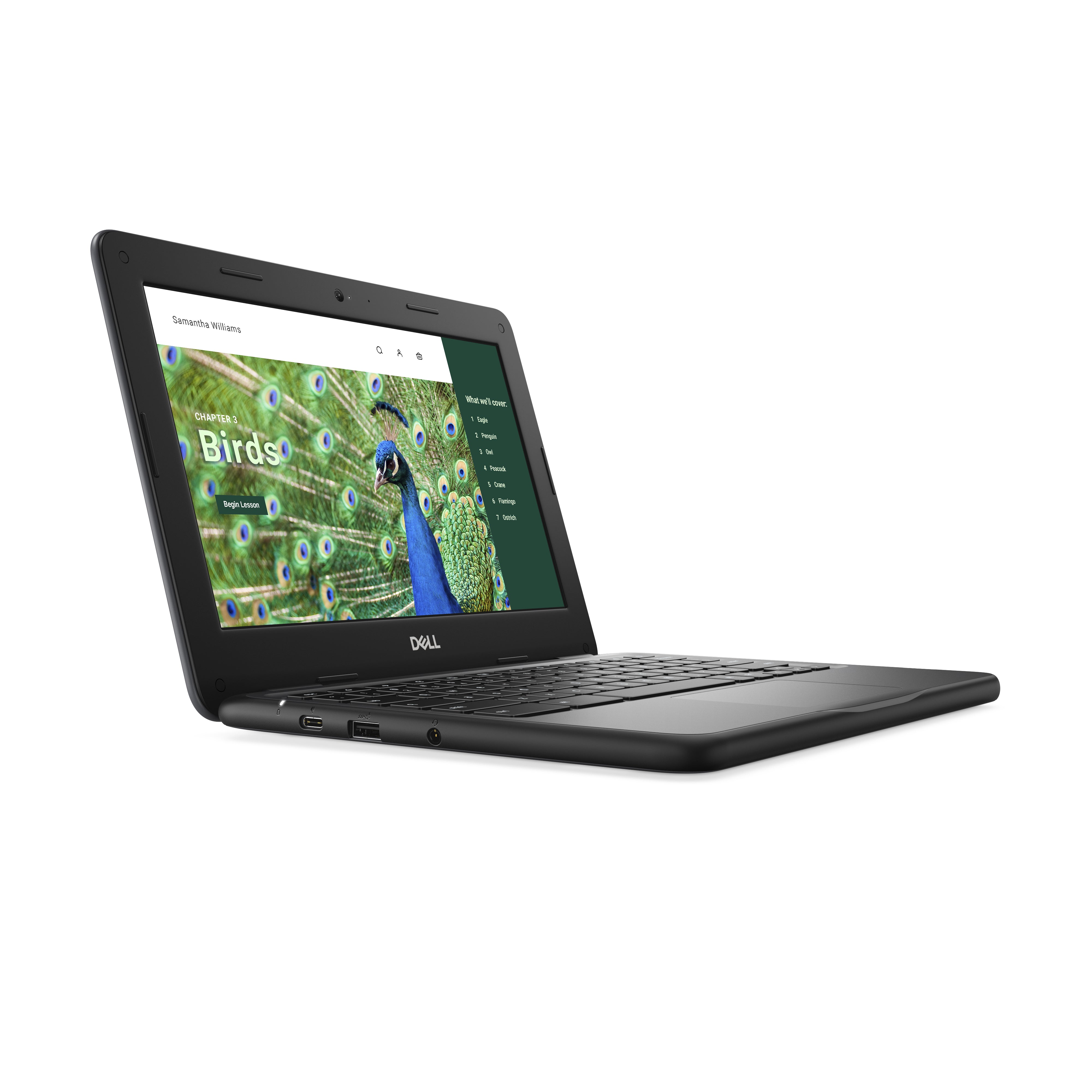DELL Chromebook 3120 Intel® N N100 29.5 cm (11.6") HD 4 GB LPDDR5-SDRAM 64 GB Flash Wi-Fi 6 (802.11ax) ChromeOS US English Black (51R7C) - Cartouches Certifiees