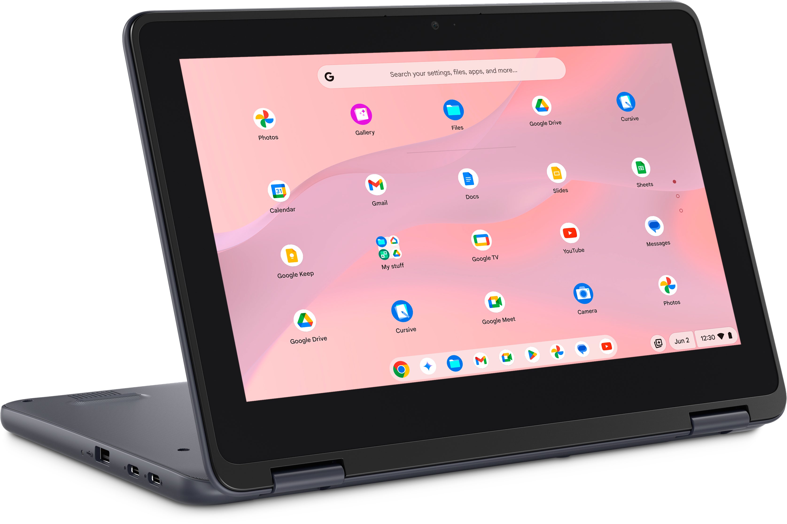 DELL Chromebook CC11260 2-in-1 Intel® N N150 Hybrid (2-in-1) 29.5 cm (11.6") Touchscreen HD 8 GB LPDDR5-SDRAM 64 GB eMMC Wi-Fi 6E (802.11ax) ChromeOS US English Grey (KN1DR) - Cartouches Certifiees