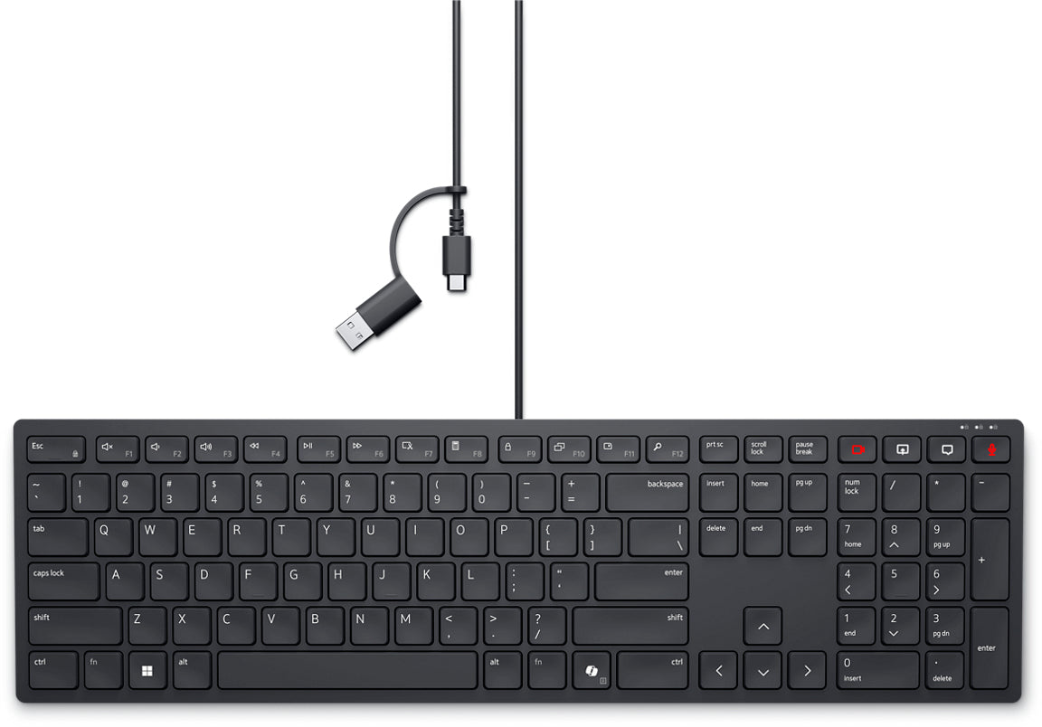 DELL KB525C keyboard Office USB Canadian Black (KB525C-MUI-DAO) - Cartouches Certifiees