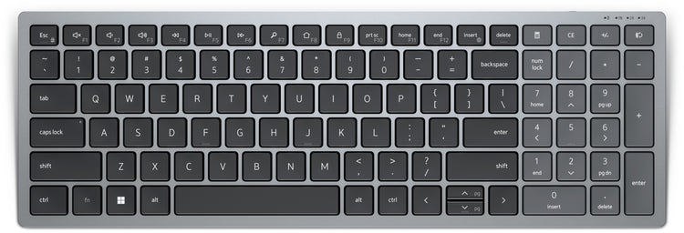 DELL KB740 keyboard Office RF Wireless + Bluetooth Canadian Grey, Black (KB740-GY-R-FRC) - Cartouches Certifiees
