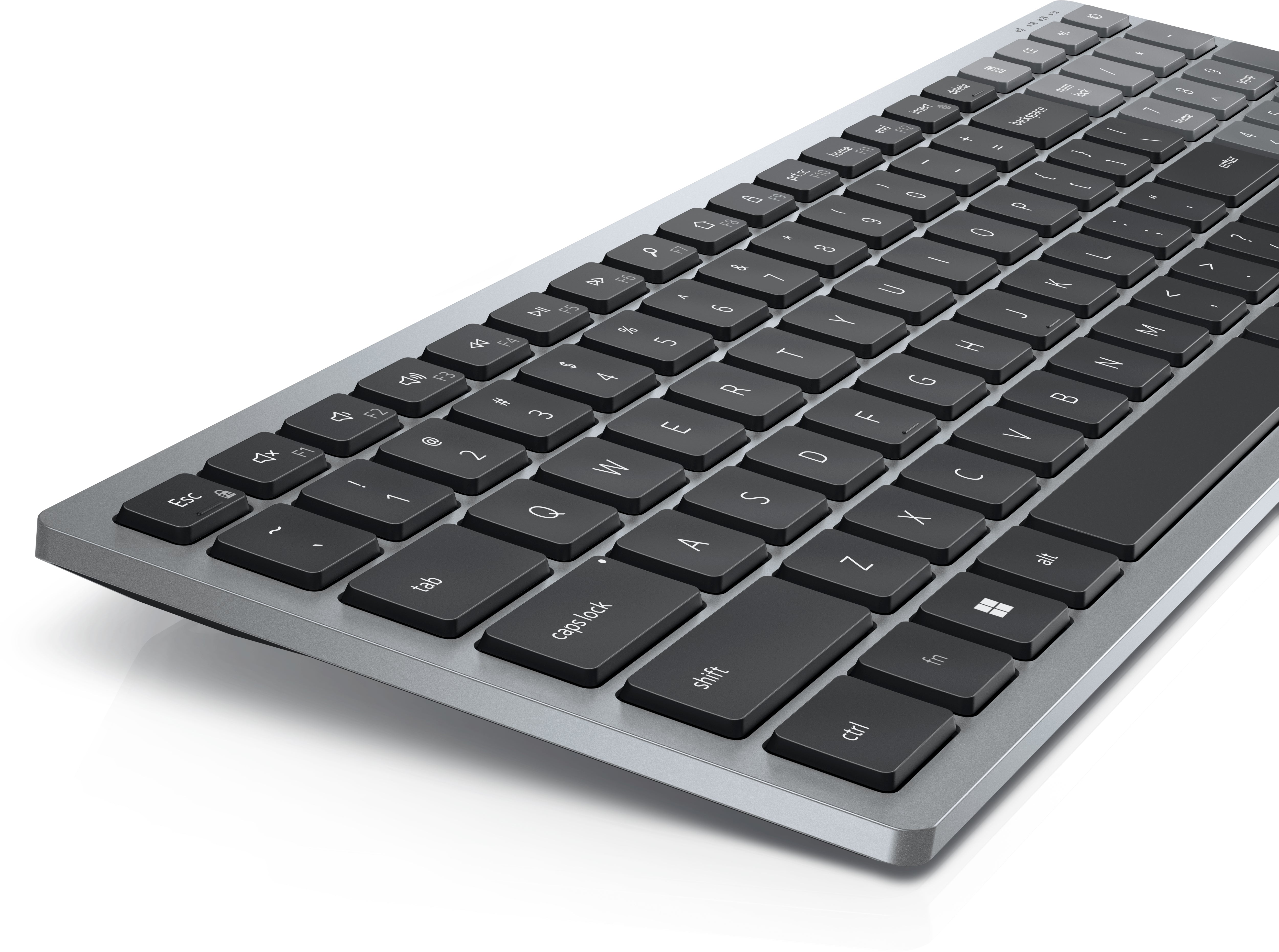 DELL KB740 keyboard Office RF Wireless + Bluetooth Canadian Grey, Black (KB740-GY-R-FRC) - Cartouches Certifiees