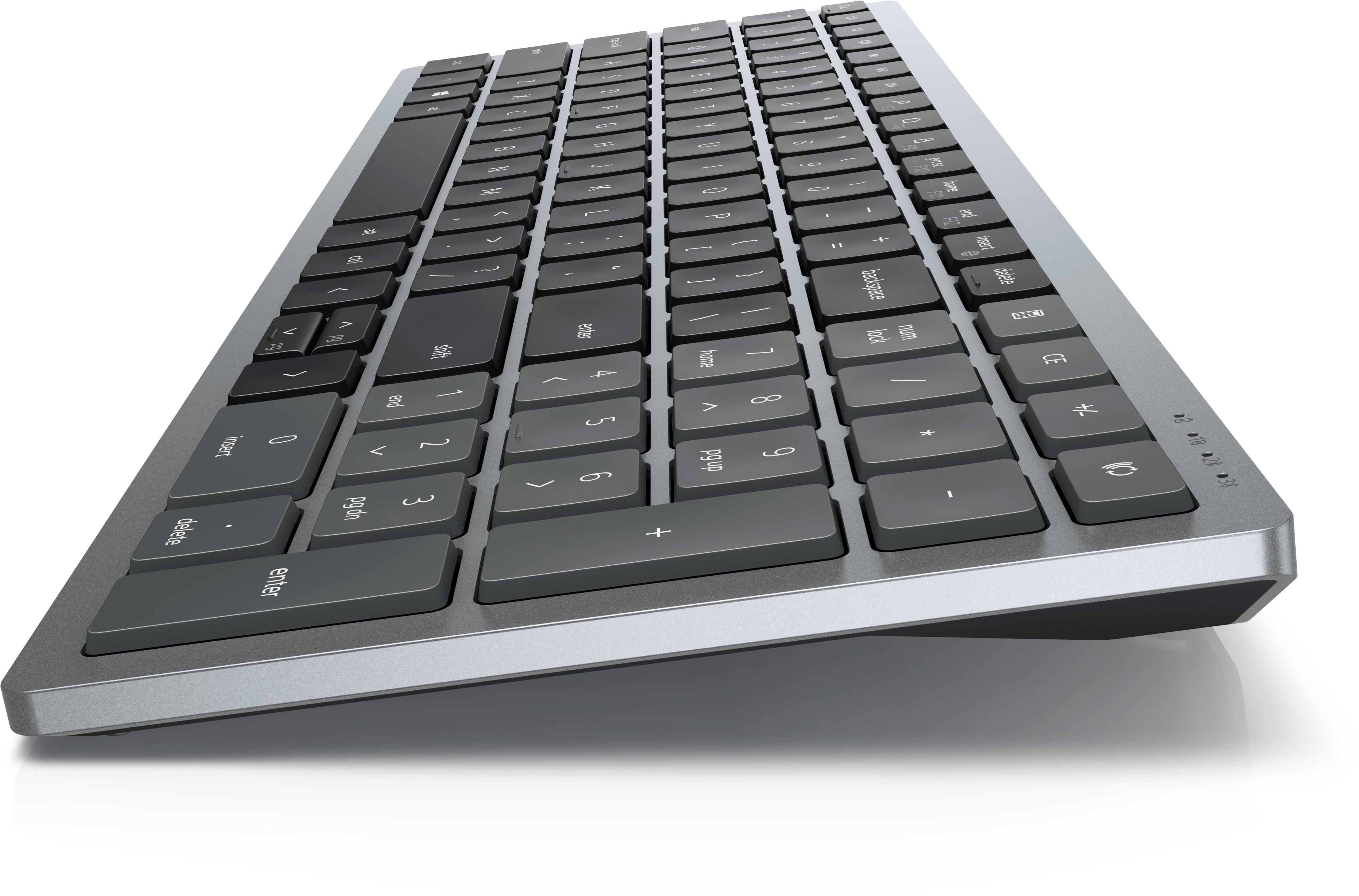 DELL KB740 keyboard Office RF Wireless + Bluetooth QWERTY English Grey, Black (KB740-GY-R-US) - Cartouches Certifiees