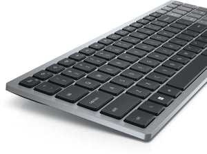 DELL KB740 keyboard Office RF Wireless + Bluetooth QWERTY English Grey, Black (KB740-GY-R-US) - Cartouches Certifiees
