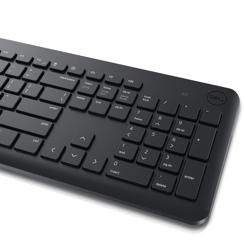 DELL KM3322W keyboard Mouse included Office RF Wireless US English Black (KM3322W-R-US) - Cartouches Certifiees