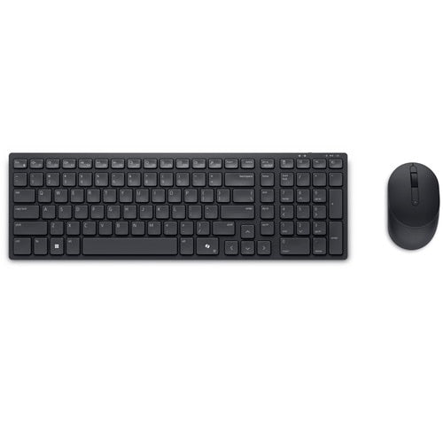 DELL KM555 keyboard Mouse included Universal RF Wireless + Bluetooth Canadian Black (KM555-BLK-FRC) - Cartouches Certifiees