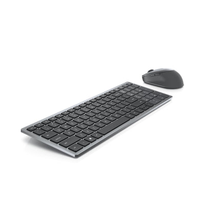 DELL KM7120W keyboard Mouse included Office RF Wireless + Bluetooth French Grey, Titanium (KM7120W-GY-FRC) - Cartouches Certifiees