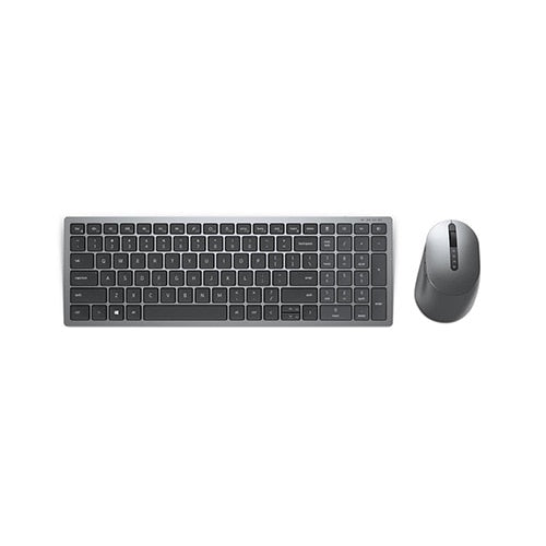 DELL KM7120W keyboard Mouse included Office RF Wireless + Bluetooth French Grey, Titanium (KM7120W-GY-FRC) - Cartouches Certifiees