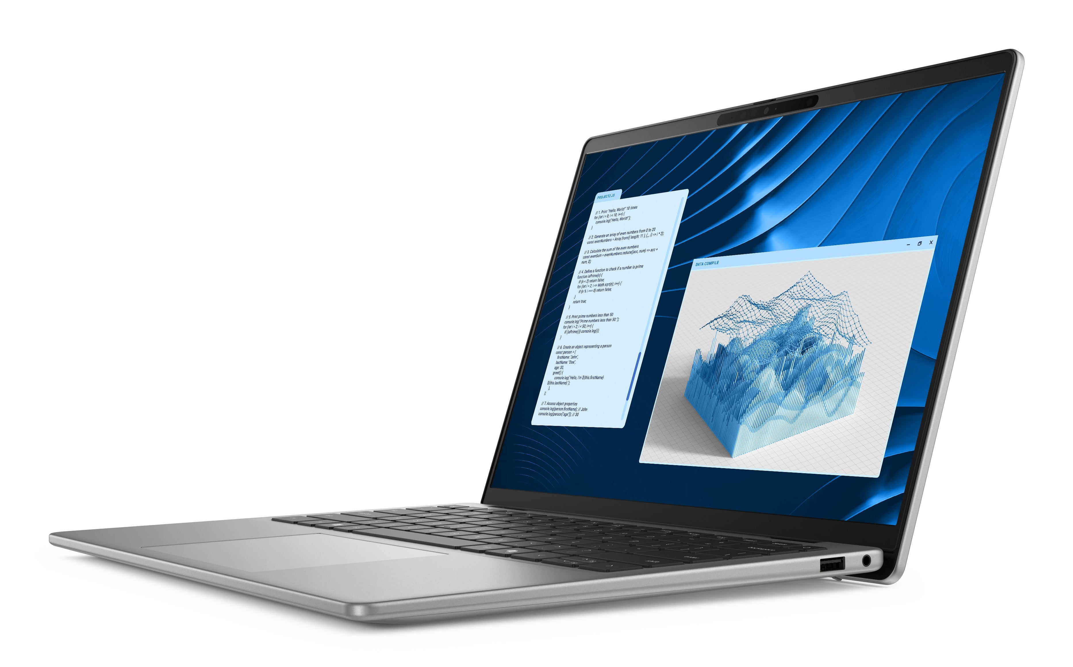 DELL Latitude 5455 Copilot+ PC Snapdragon X1P-42-100 Laptop 35.6 cm (14") Full HD+ 16 GB LPDDR5x-SDRAM 512 GB SSD Wi-Fi 7 (802.11be) Windows 11 Pro US English Grey (8VWW3) - Cartouches Certifiees