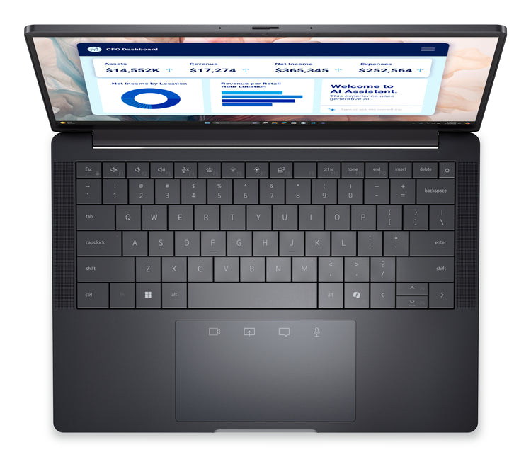 DELL Pro 13 Premium PA13250 Copilot+ PC Intel Core Ultra 7 266V Laptop 33.8 cm (13.3") Full HD+ 16 GB LPDDR5x-SDRAM 512 GB SSD Wi-Fi 7 (802.11be) Windows 11 Pro US English Black (N3PM3) - Cartouches Certifiees