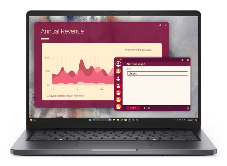 DELL Pro 14 PC14250 Intel Core 5 120U Laptop 35.6 cm (14") Full HD+ 16 GB DDR5-SDRAM 512 GB SSD Wi-Fi 6E (802.11ax) Windows 11 Pro US English Black (50XXM) - Cartouches Certifiees