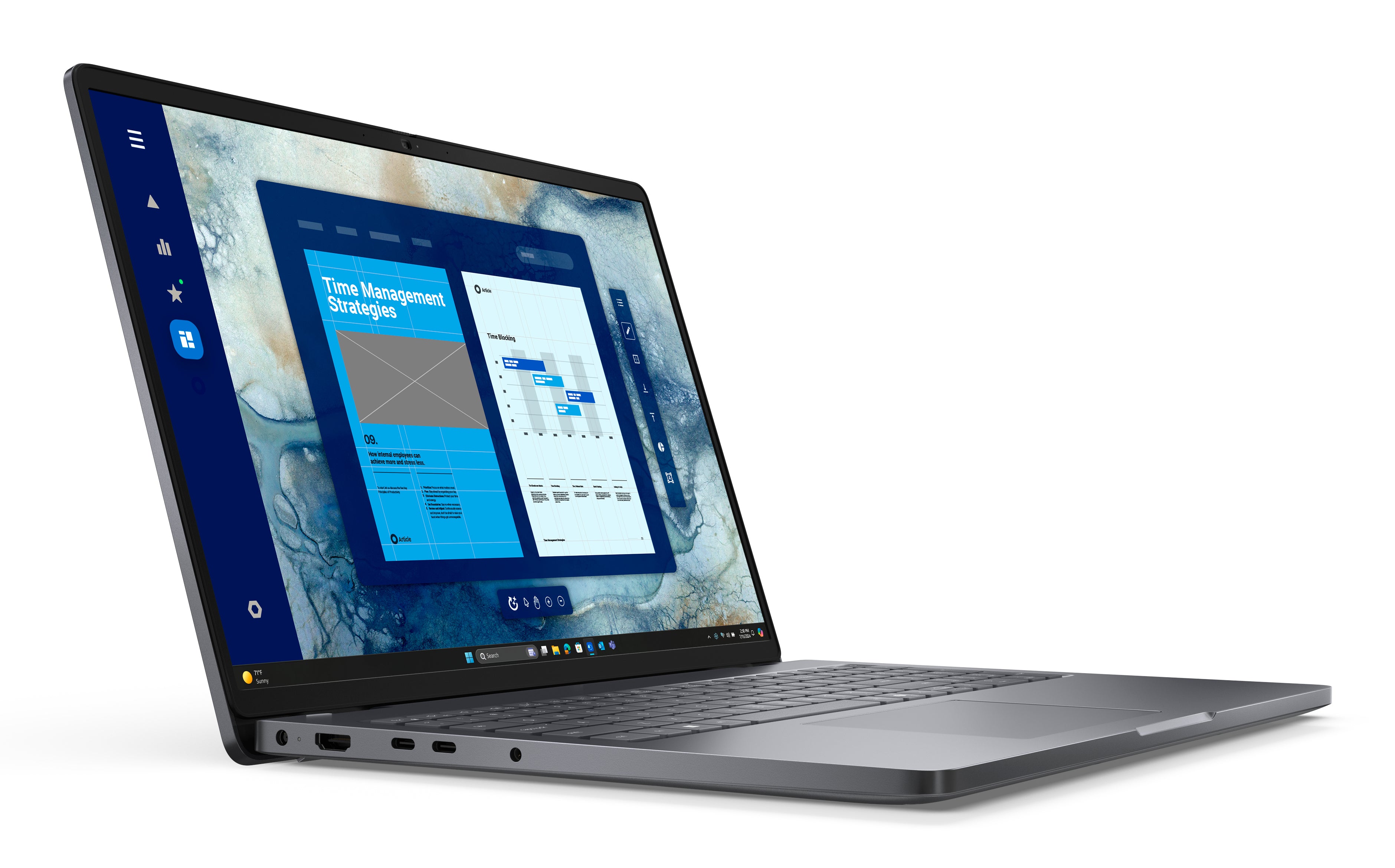 DELL Pro 16 PC16250 Intel Core 7 150U Laptop 40.6 cm (16") Full HD+ 16 GB DDR5-SDRAM 256 GB SSD Wi-Fi 6E (802.11ax) Windows 11 Pro US English Black (0FT5C) - Cartouches Certifiees