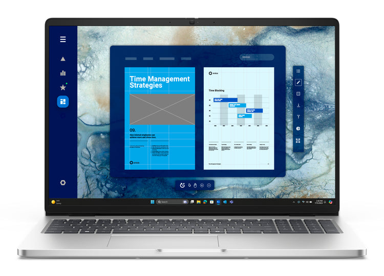 DELL Pro 16 PC16250 Intel Core Ultra 5 235U Laptop 40.6 cm (16") Full HD+ 16 GB DDR5-SDRAM 512 GB SSD Wi-Fi 6E (802.11ax) Windows 11 Pro US English Platinum, Silver (GRG36) - Cartouches Certifiees