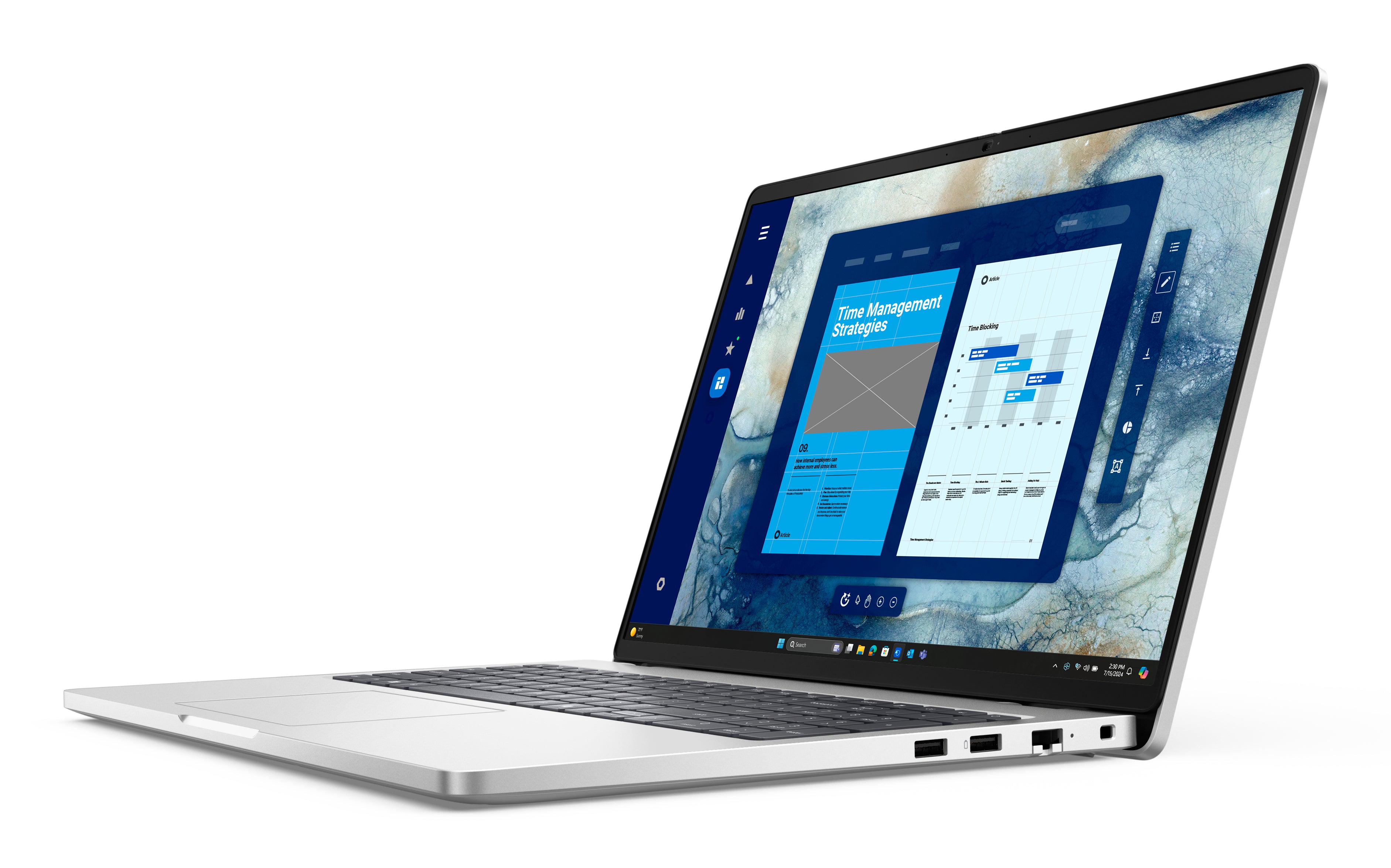 DELL Pro 16 PC16250 Intel Core Ultra 5 235U Laptop 40.6 cm (16") Full HD+ 32 GB DDR5-SDRAM 512 GB SSD Wi-Fi 6E (802.11ax) Windows 11 Pro US English Platinum, Silver (3HN1W) - Cartouches Certifiees