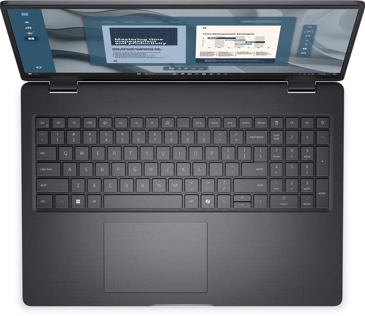 DELL Pro 16 PC16255 AMD Ryzen™ 5 220 Laptop 40.6 cm (16") Full HD+ 8 GB DDR5-SDRAM 256 GB SSD Wi-Fi 6E (802.11ax) Windows 11 Pro US English Black (P0CRN) - Cartouches Certifiees