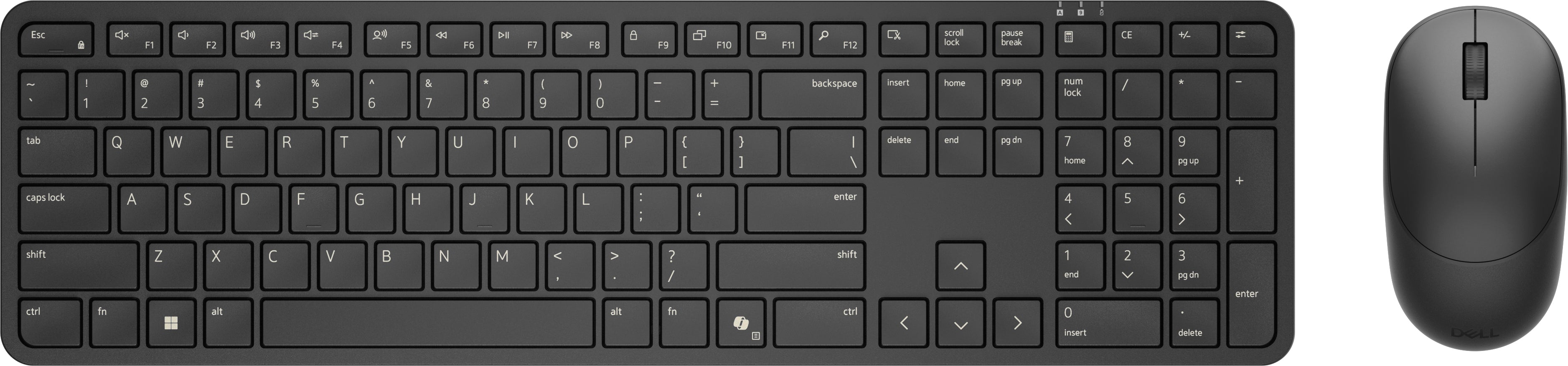 DELL Pro 5 KM526 keyboard Mouse included Home/Office RF Wireless US English Black (KM526-BLK-US) - Cartouches Certifiees