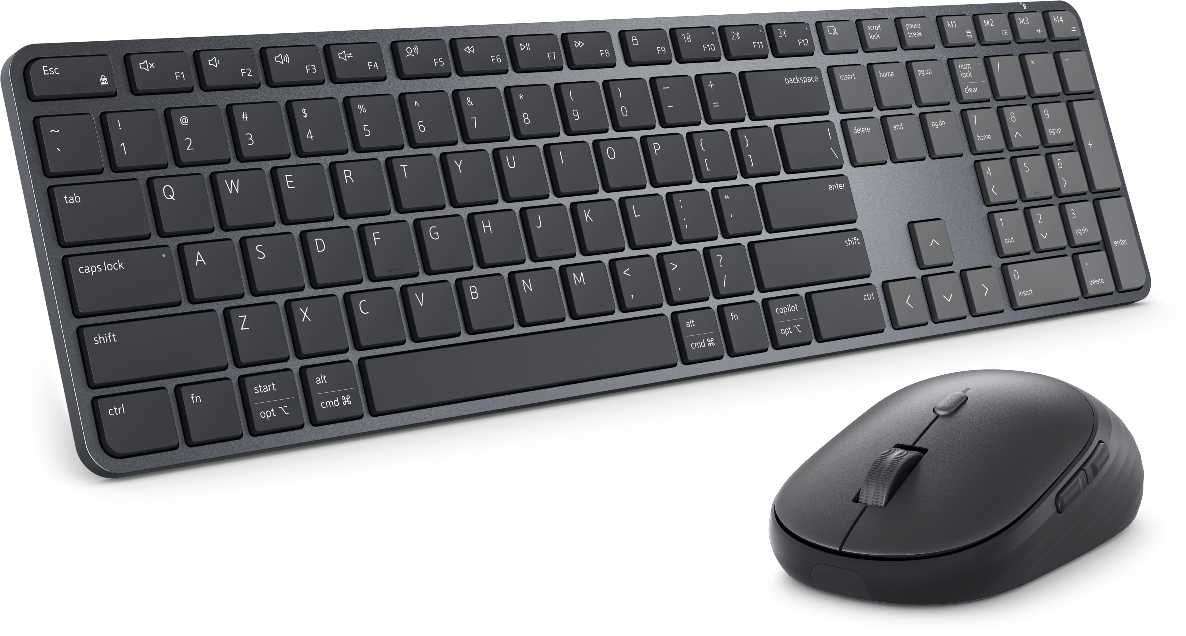 DELL Pro 7 Slim KM726 keyboard Mouse included Home/Office RF Wireless + Bluetooth Canadian Black (KM726-FCA-DAO) - Cartouches Certifiees