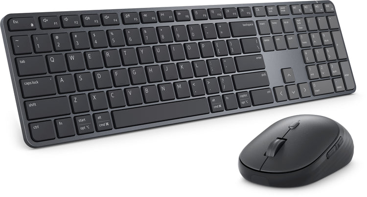 DELL Pro 7 Slim KM726 keyboard Mouse included Home/Office RF Wireless + Bluetooth Canadian Black (KM726-MUI-DAO) - Cartouches Certifiees