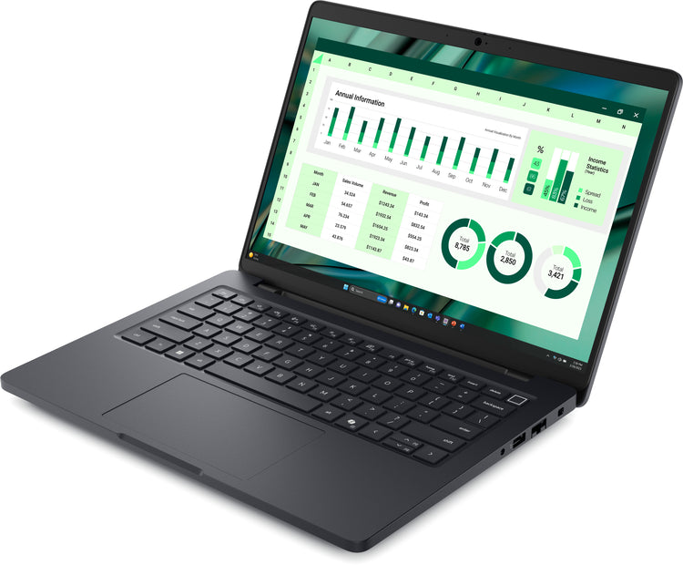 DELL Pro Max 14 MC14250 Intel Core Ultra 7 255H Mobile workstation 35.6 cm (14") Touchscreen Full HD+ 16 GB LPDDR5x-SDRAM 512 GB SSD Wi-Fi 7 (802.11be) Windows 11 Pro US English Black (WNHT0) - Cartouches Certifiees