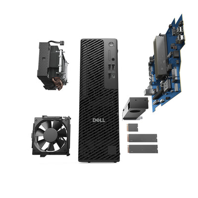 DELL Pro Max FCS1250 Intel Core Ultra 7 265 16 GB DDR5-SDRAM 512 GB SSD NVIDIA RTX A1000 Windows 11 Pro Slim PC PC Black (XD7H4) - Cartouches Certifiees
