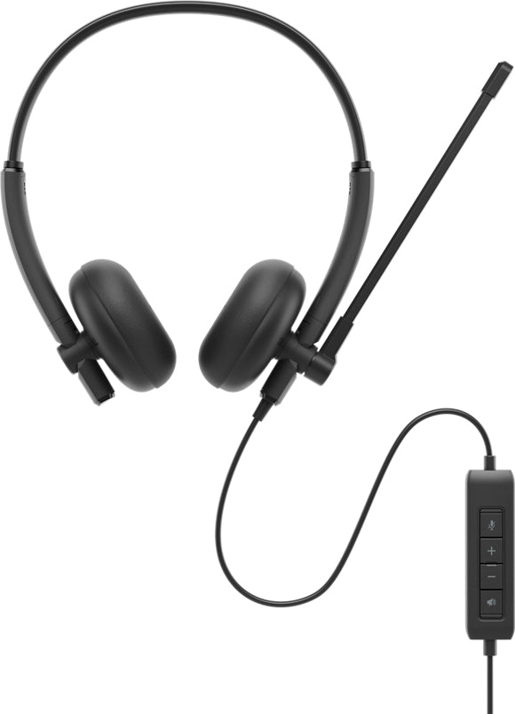 DELL WH125 Headset Wired Head-band Office/Call center USB Type-A Black (WH125-DWW) - Cartouches Certifiees