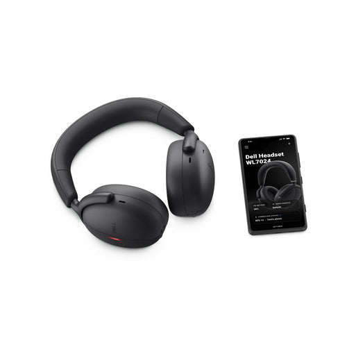 DELL WL7024 Headset Wired & Wireless Head-band Calls/Music USB Type-C Bluetooth Black (WL7024-DDAO) - Cartouches Certifiees