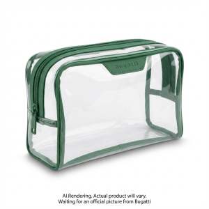 Downtown Essentials Transparent Toiletry Bag TAC2634BU-GREEN - Cartouches Certifiees