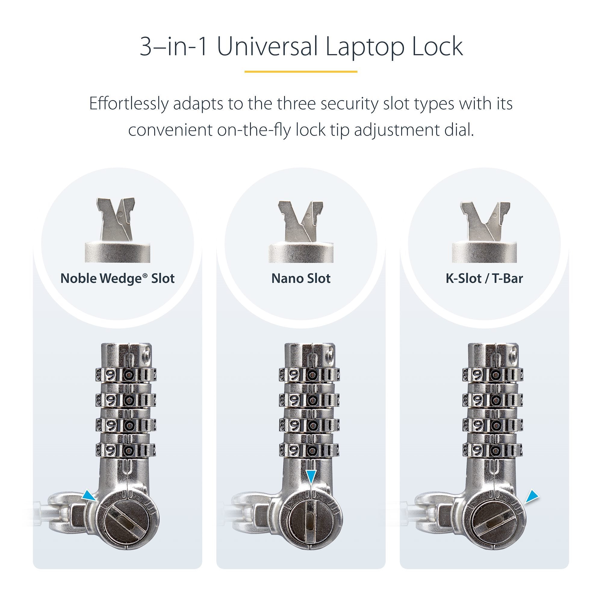StarTech.com UNIVCS-LAPTOP-LOCK câble antivol Noir, Argent - Image 12