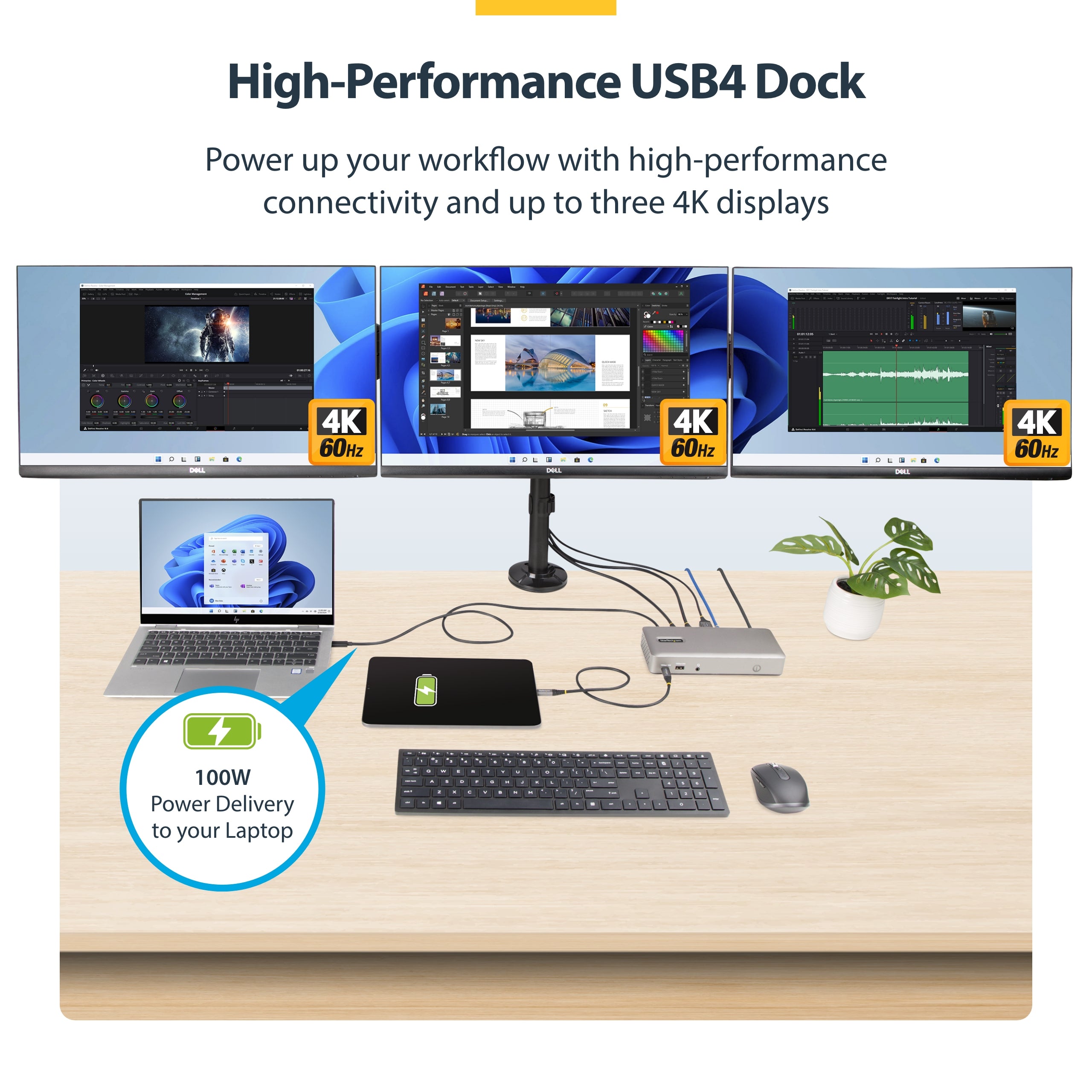 StarTech.com TRIPLE-MONITOR USB4 DOCK - - Image 3