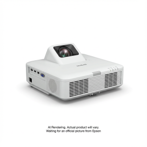 EPSON BrightLink 760Wi Interactive Ultra Short-throw Laser Projector, Wifi Miracast, 4100 Lumens, WXGA, White (V11HA80020) - Cartouches Certifiees