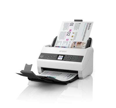 EPSON DS-730N Sheet-fed scanner 600 x 600 DPI A4 Black, Grey (B11B259201) - Cartouches Certifiees