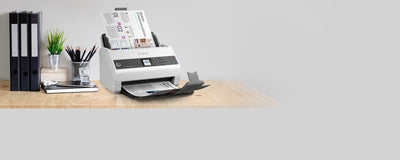 EPSON DS-730N Sheet-fed scanner 600 x 600 DPI A4 Black, Grey (B11B259201) - Cartouches Certifiees
