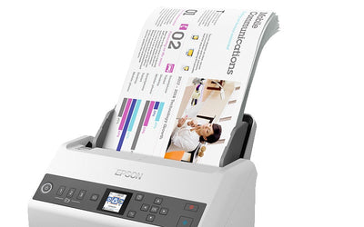 EPSON DS-730N Sheet-fed scanner 600 x 600 DPI A4 Black, Grey (B11B259201) - Cartouches Certifiees