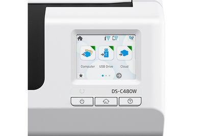 EPSON DS-C480W Sheet-fed scanner Black, Grey (B11B269202) - Cartouches Certifiees