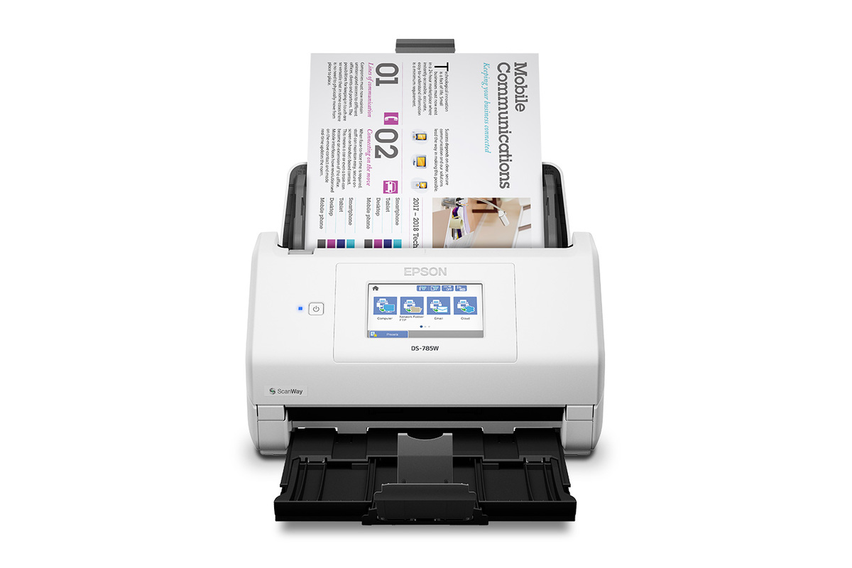 EPSON High-Speed Wireless Desktop Document Scanner (DS-785W) - Cartouches Certifiees