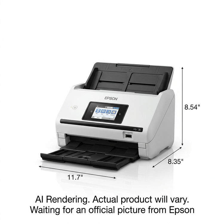 EPSON High-Speed Wireless Desktop Document Scanner (DS-785W) - Cartouches Certifiees