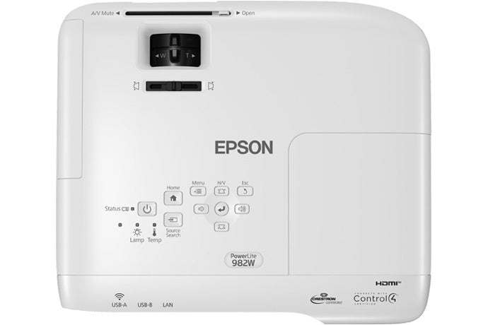 EPSON PowerLite 982W 4200 ANSI lumens 3LCD WXGA (1280x800) White (V11H987020) - Cartouches Certifiees