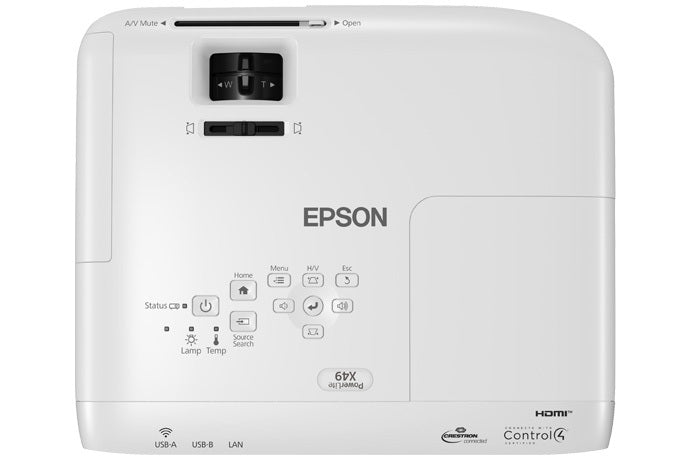 EPSON PowerLite data projector Standard throw projector 3600 ANSI lumens 3LCD XGA (1024x768) White (V11H982020) - Cartouches Certifiees