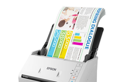 EPSON WorkForce scanner Sheet-fed scanner 600 x 600 DPI A4 White (B11B261202) - Cartouches Certifiees