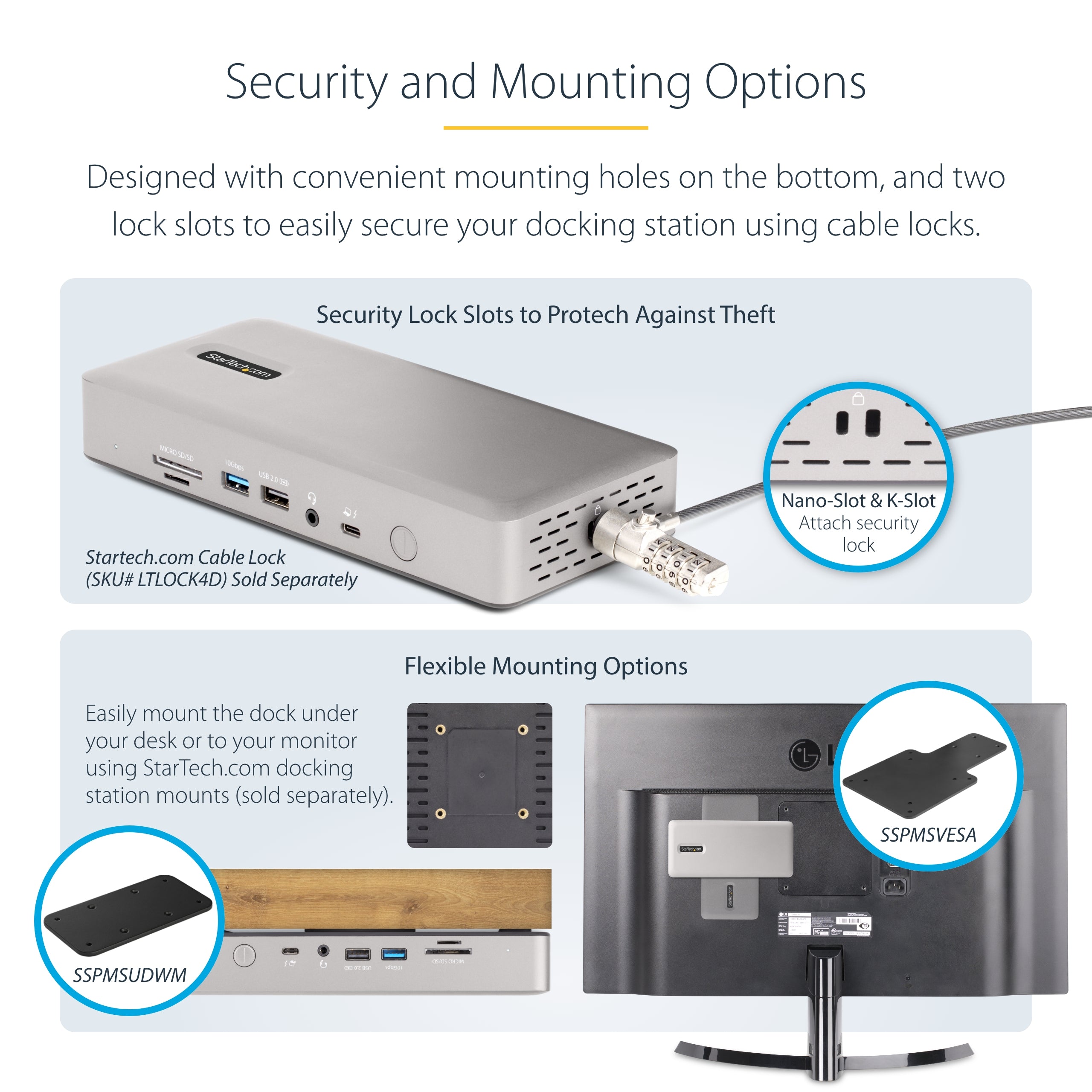 StarTech.com 132N-TB4USB4DOCK station d'accueil Avec fil Thunderbolt 4 Gris - Image 15
