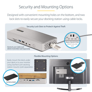 StarTech.com 132N-TB4USB4DOCK station d'accueil Avec fil Thunderbolt 4 Gris - Image 15