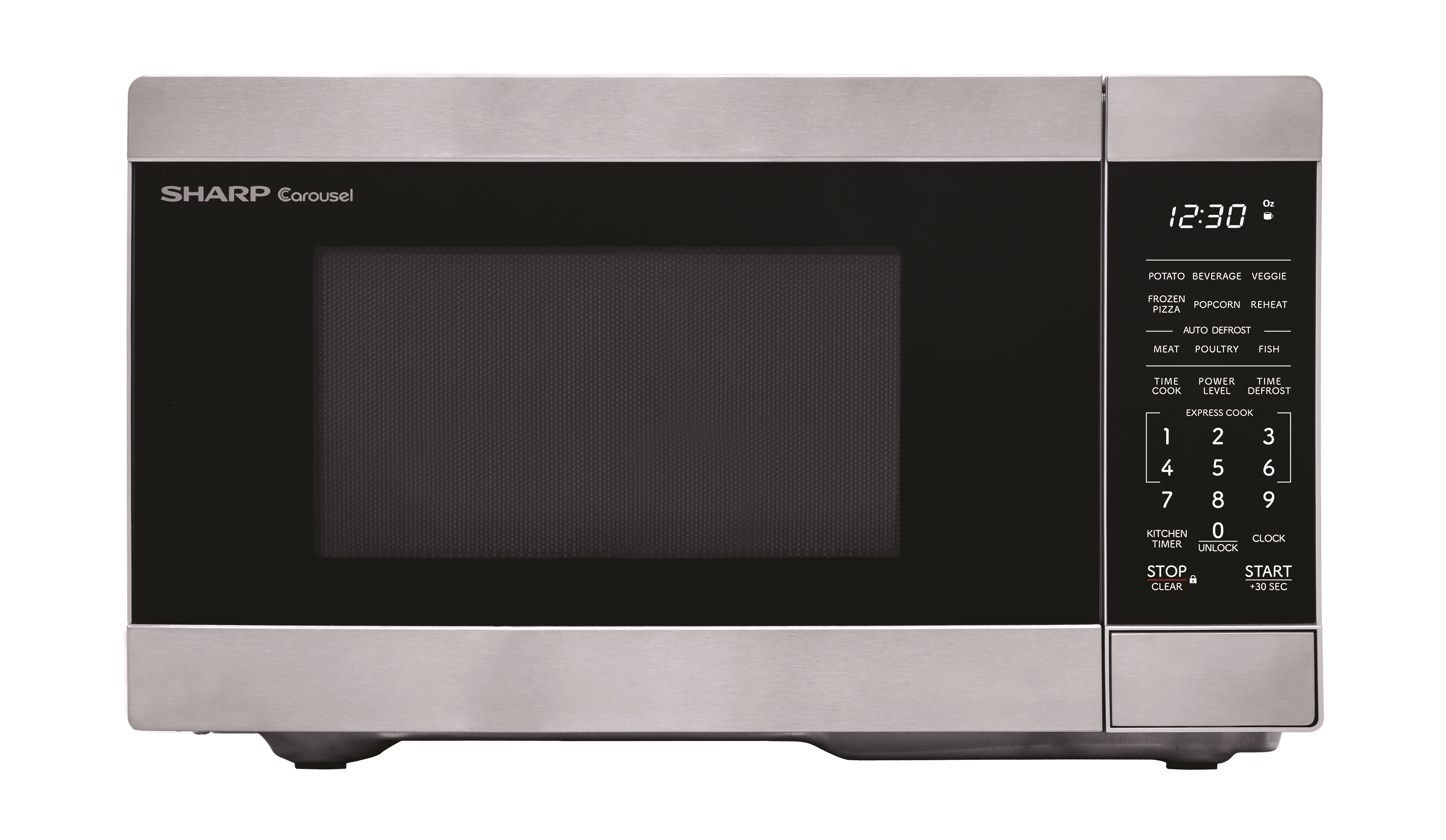 Sharp SMC0762KSC Four à micro-ondes de comptoir – 0,7 pi³ 700W Acier inoxydable - Image 1