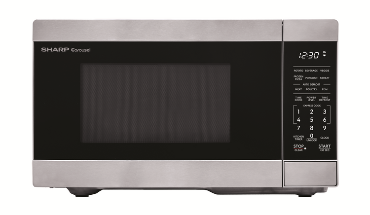 Sharp SMC0762KSC Four à micro-ondes de comptoir – 0,7 pi³ 700W Acier inoxydable - Image 1